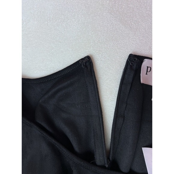 Philosophy Womens Black Faux Suede Sleeveless Dress Size 10 Retail $118‎ - Picture 7 of 9